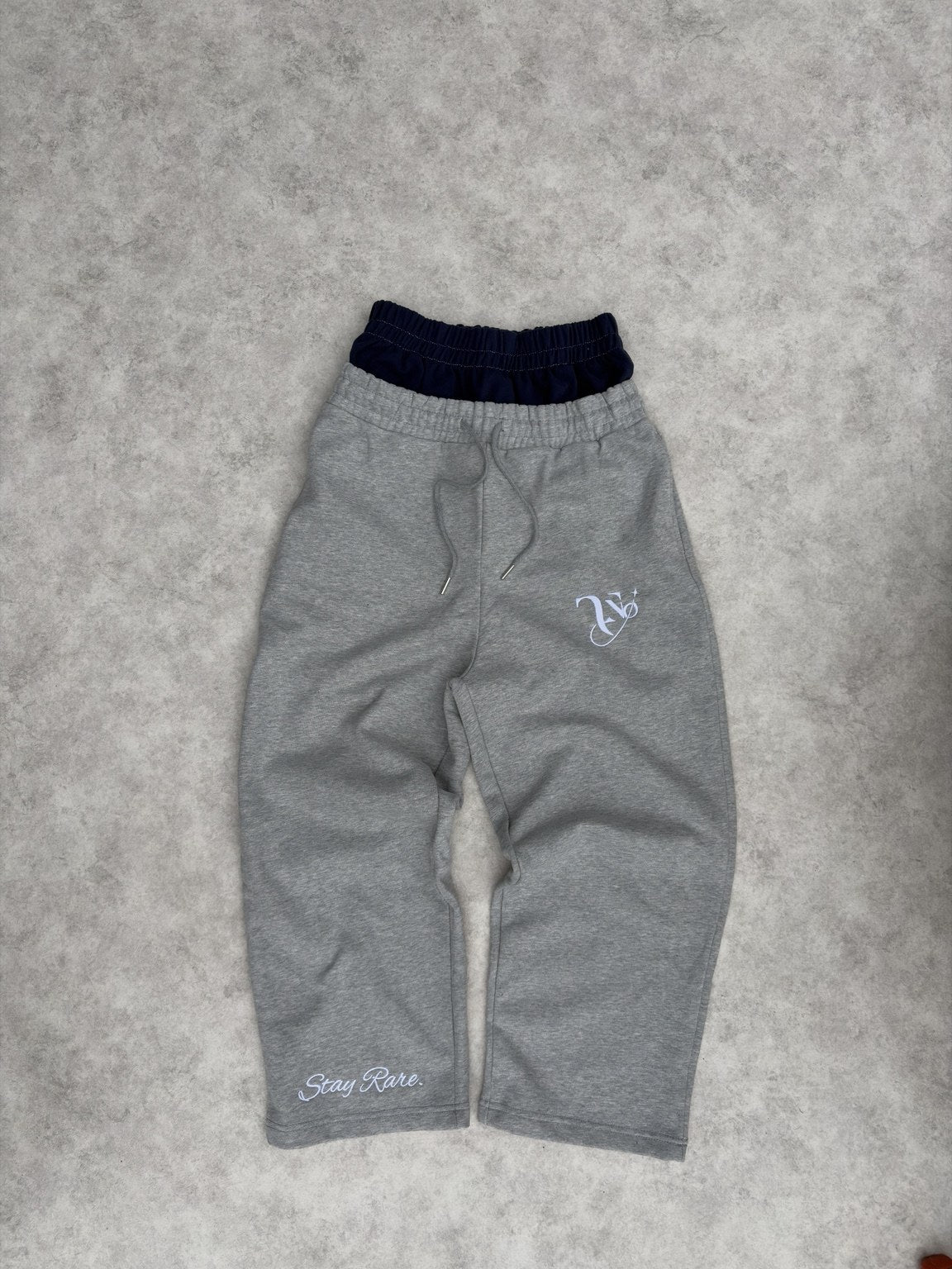 DOUBLE-WAISTED SWEATPANTS "GREY"