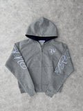 HEAVY WEIGHT ZIP "GREY"