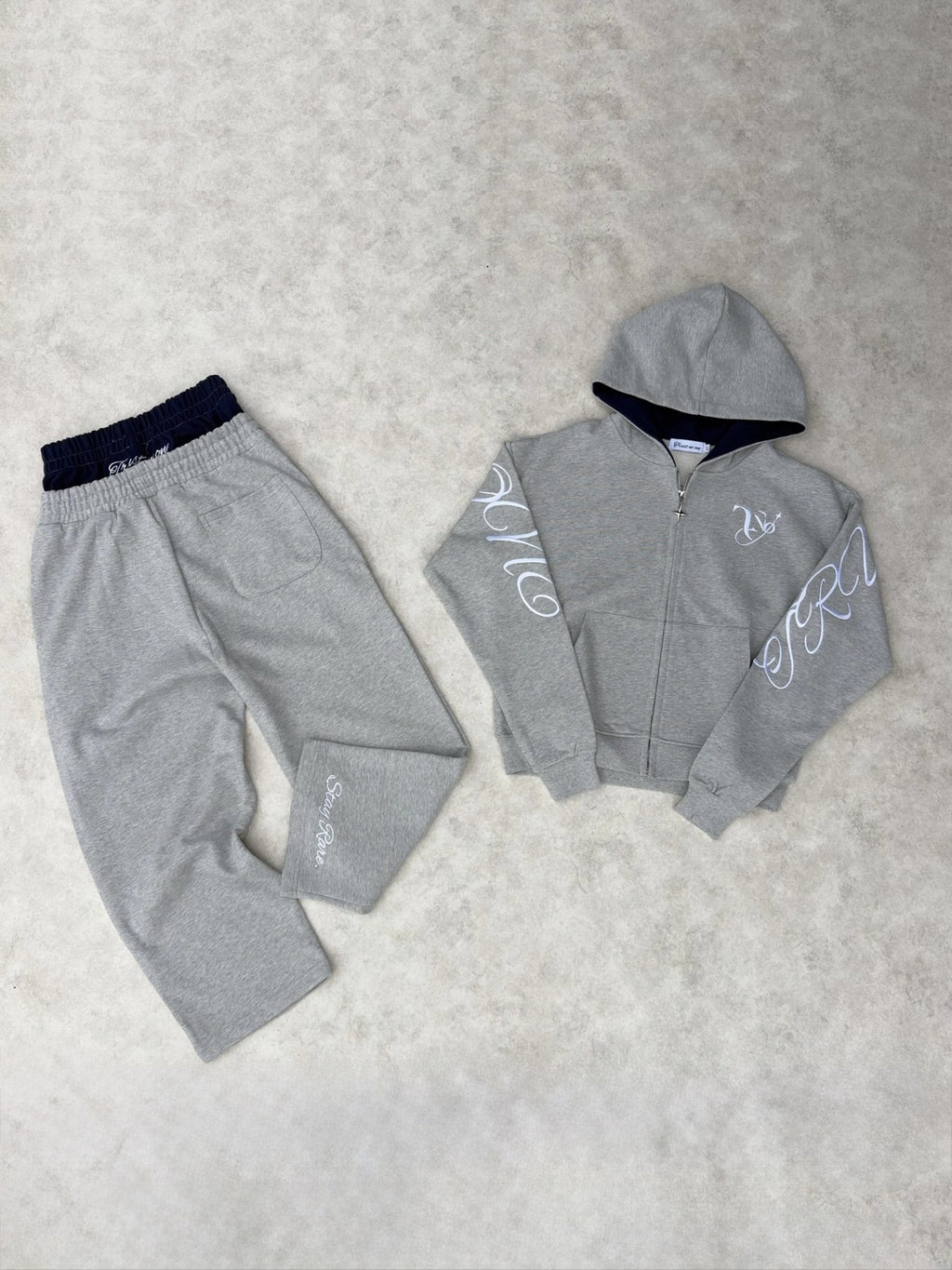 EMBROIDERED TRACKSUIT "GREY"